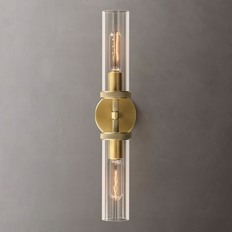 Lambert Round Linear Short Wall Sconce - thebelacan