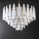 Alabaster Feathery Chandelier