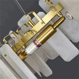 Abriel Modern Solid Brass Alabaster Round Chandelier For Living Room