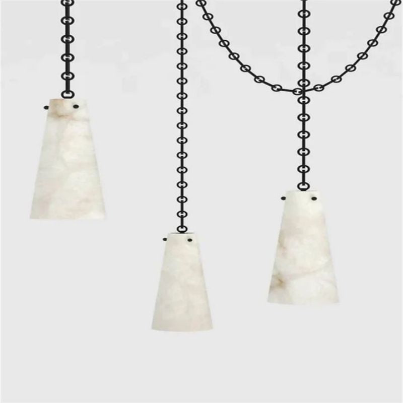 Alabaster Modern 3-Light Chandelier