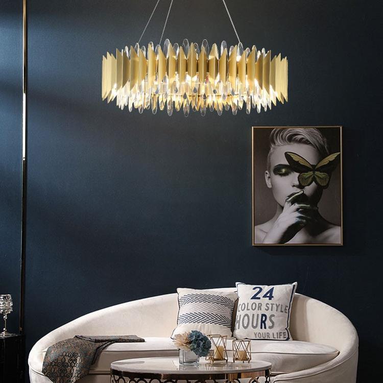 Glacia Halo Crystal Chandelier For living room